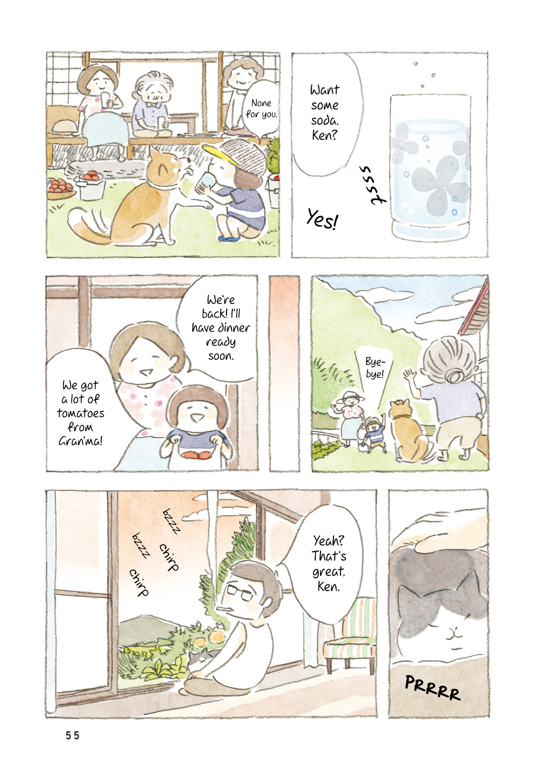 Little Ken And A Cat. Sometimes A Duck - Vol.1 Chapter 6: Gran Ma S Tomatoes