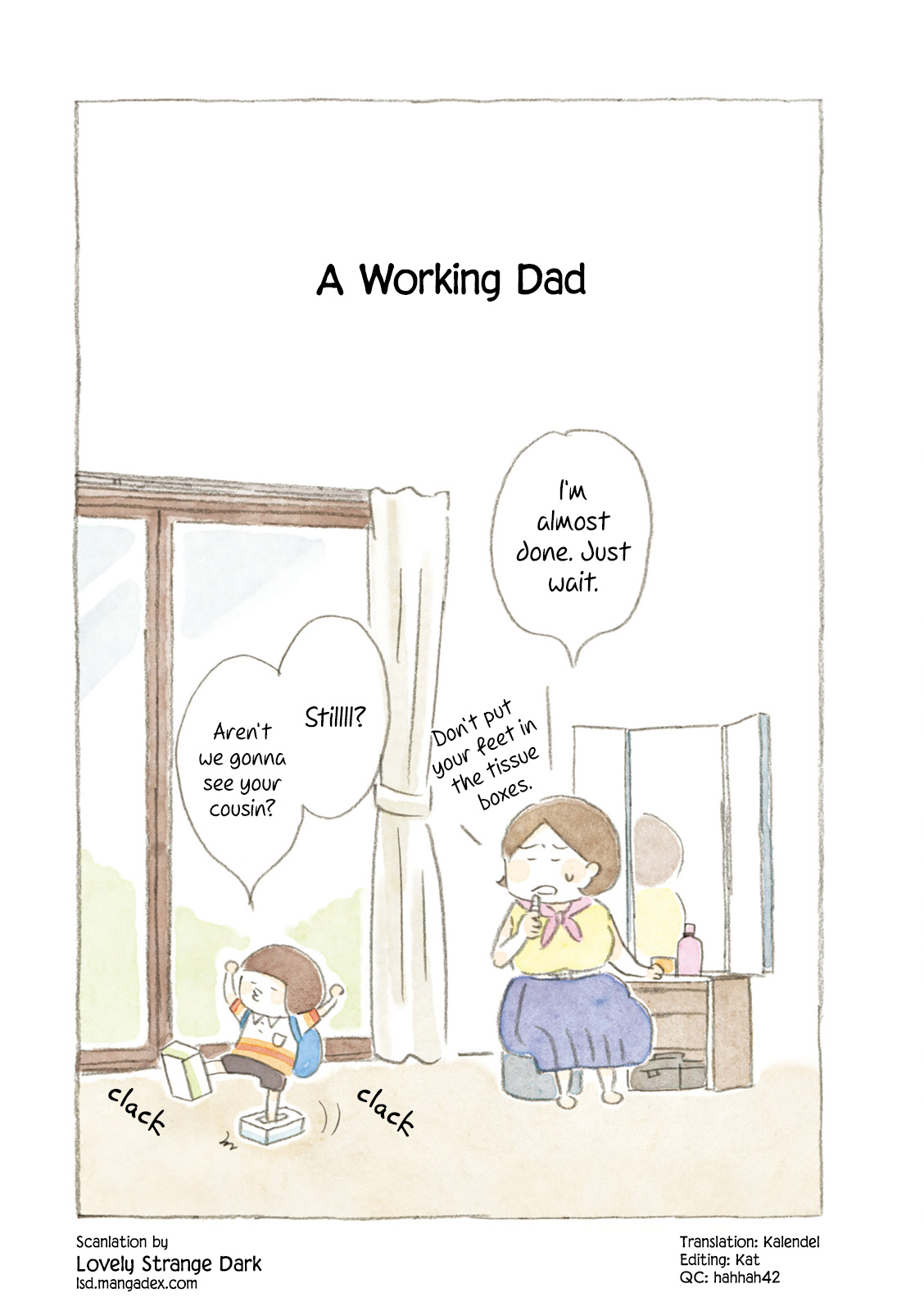 Little Ken And A Cat. Sometimes A Duck - Vol.1 Chapter 8: A Working Dad