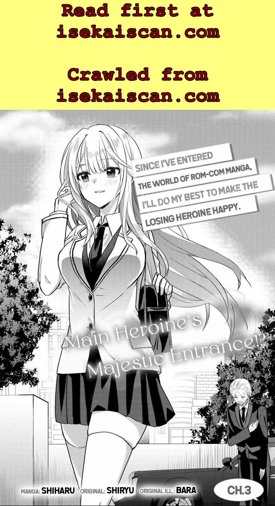 Since I’ve Entered The World Of Romantic Comedy Manga, I’ll Do My Best To Make The Losing Heroine Happy - Chapter 3.1