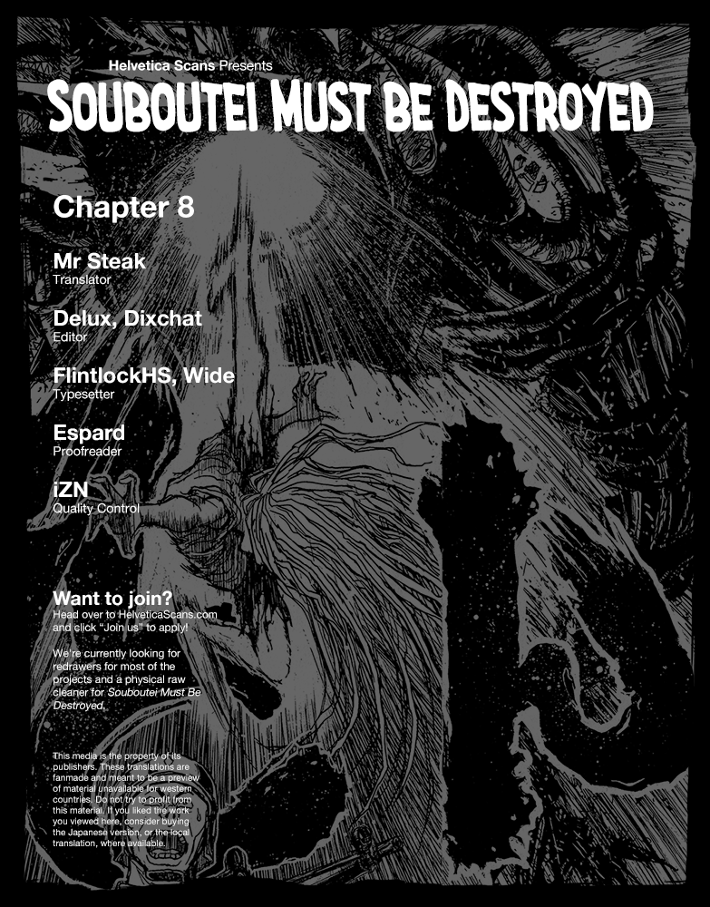 Souboutei Must Be Destroyed - Vol.1 Chapter 8: The Arm That Rends