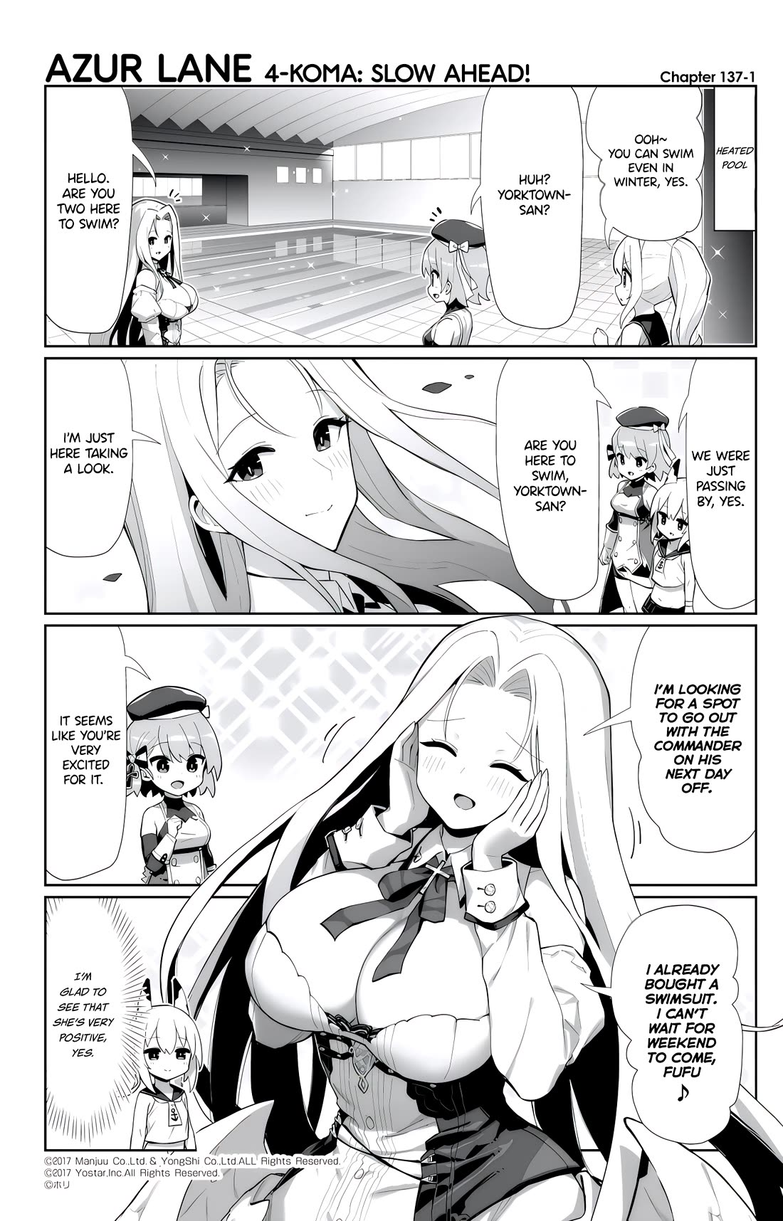 Azur Lane 4-Koma: Slow Ahead - Chapter 137: Yorktown