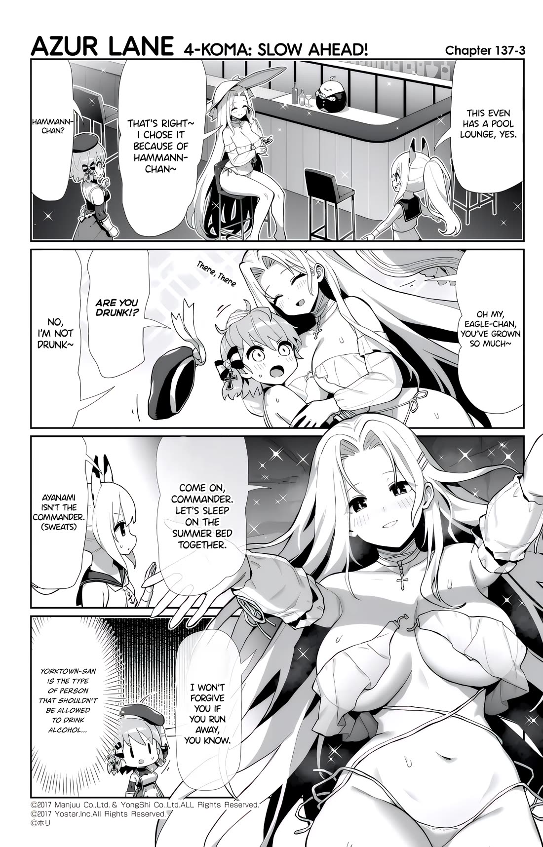 Azur Lane 4-Koma: Slow Ahead - Chapter 137: Yorktown