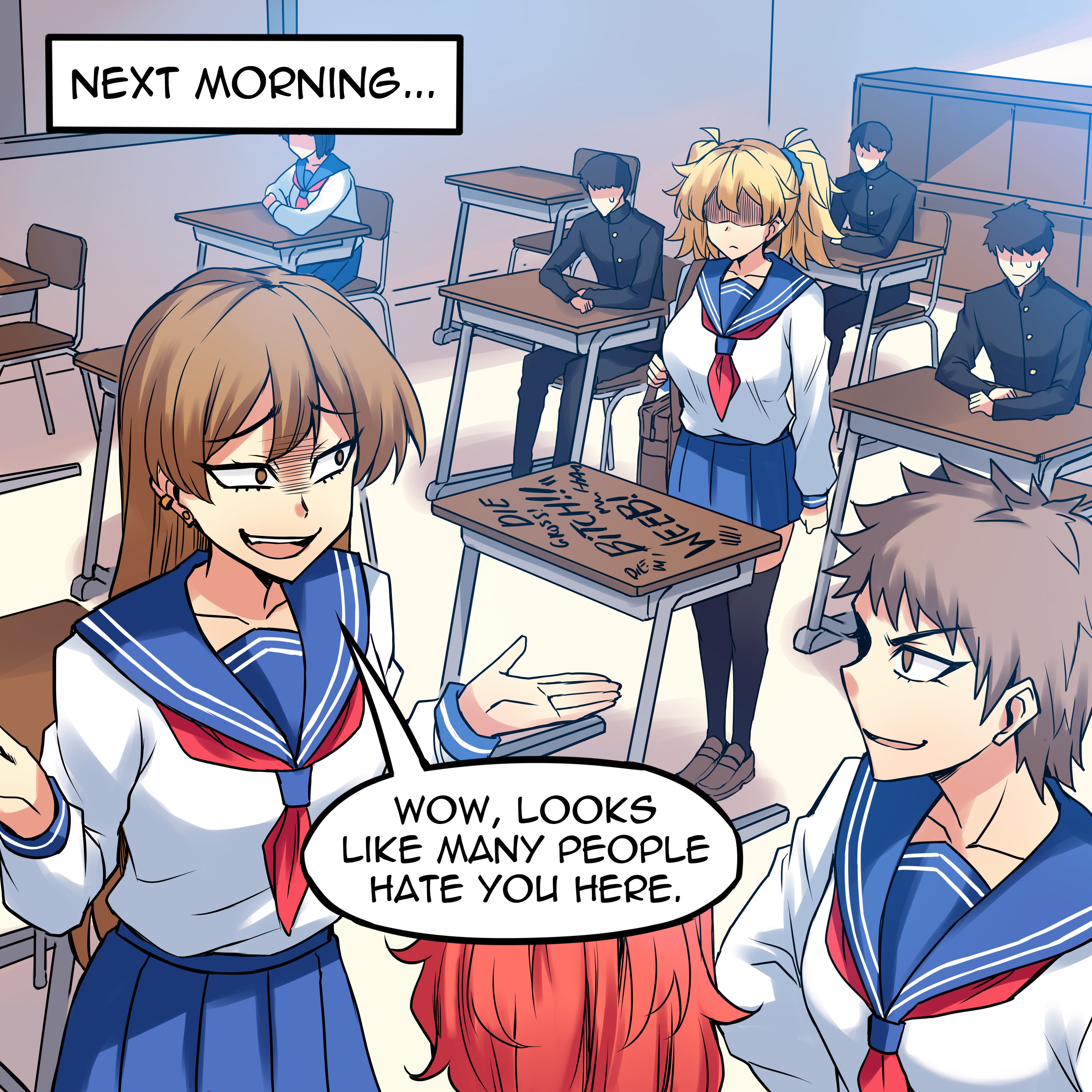 American Weeb In Japan - Chapter 4: The American Weeb Exchange Student Gets Bullied!