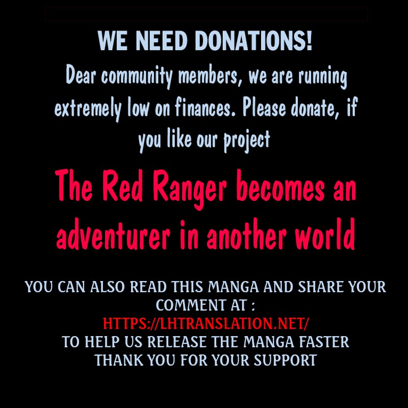 The Red Ranger Becomes An Adventurer In Another World - Chapter 2: Red Ranger And The Adventurers