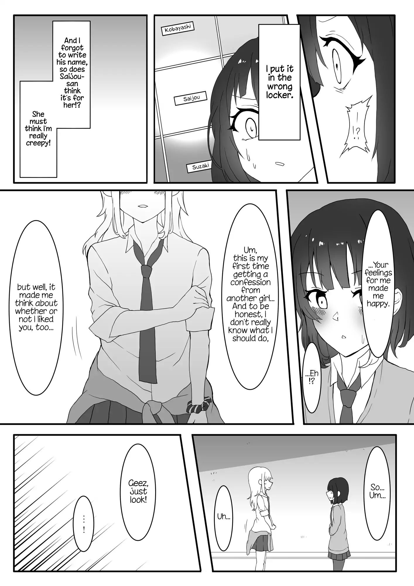 A Yuri Manga Between A Delinquent And A Quiet Girl That Starts From A Misunderstanding - Chapter 1