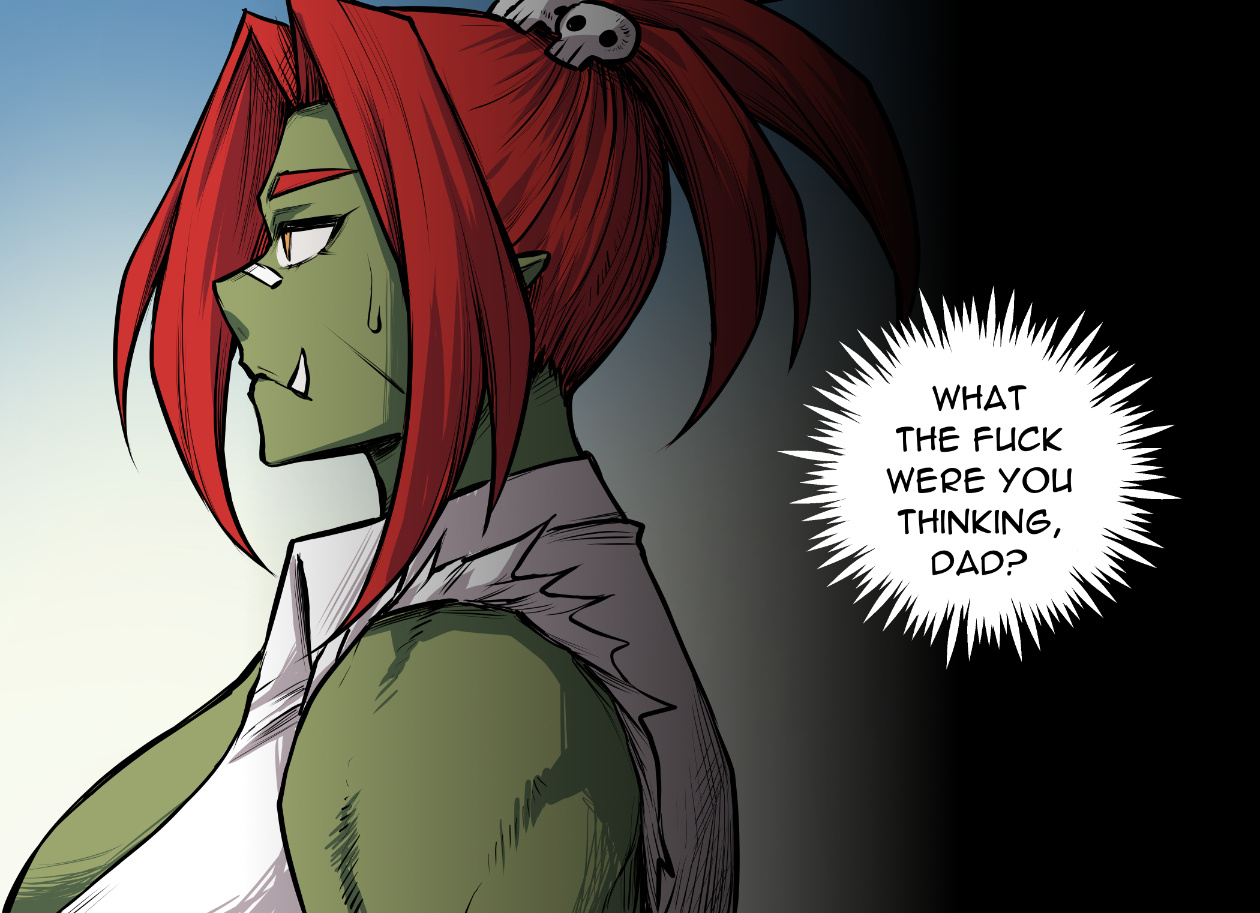 Orc Girl Goes To High School - Chapter 1: Orc Girl Goes To High School