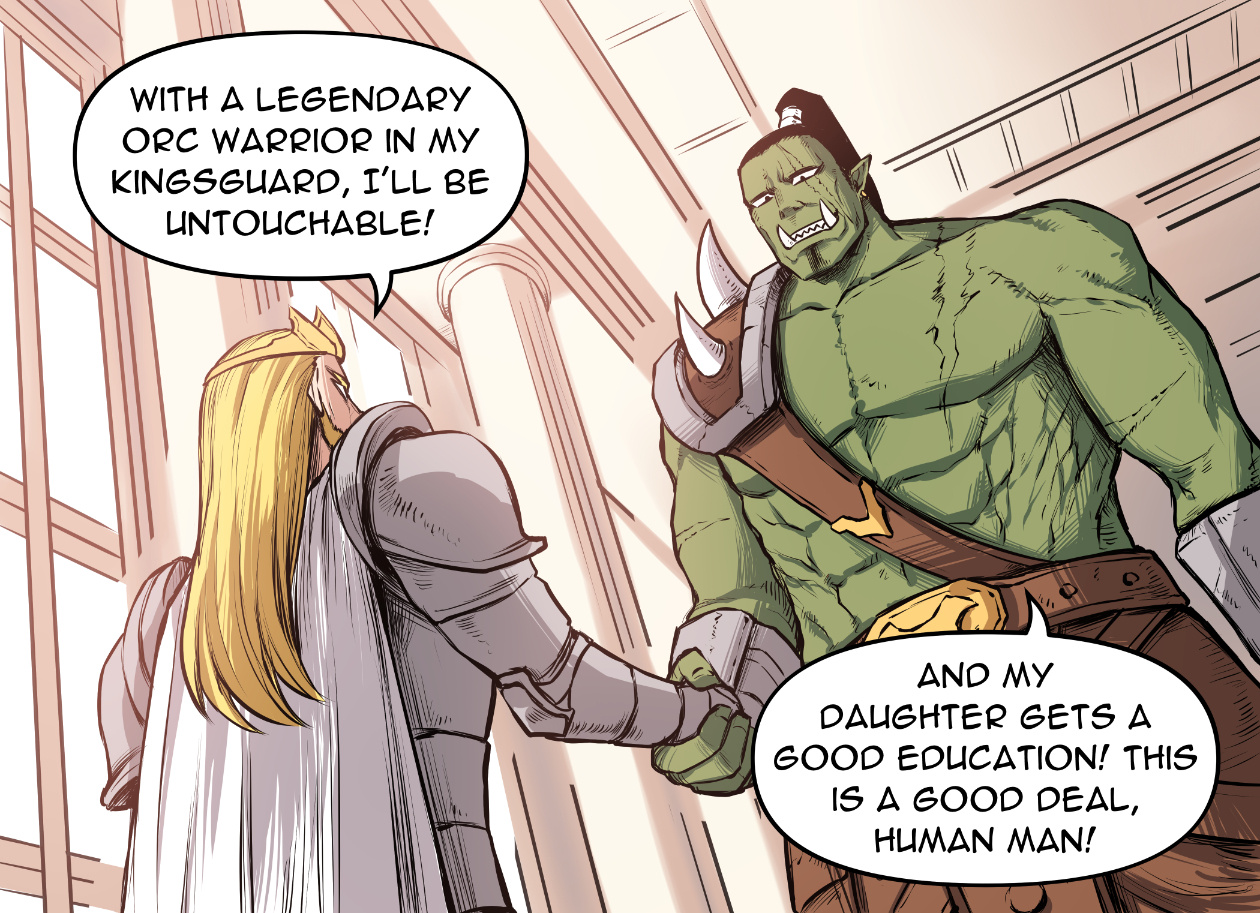 Orc Girl Goes To High School - Chapter 1: Orc Girl Goes To High School