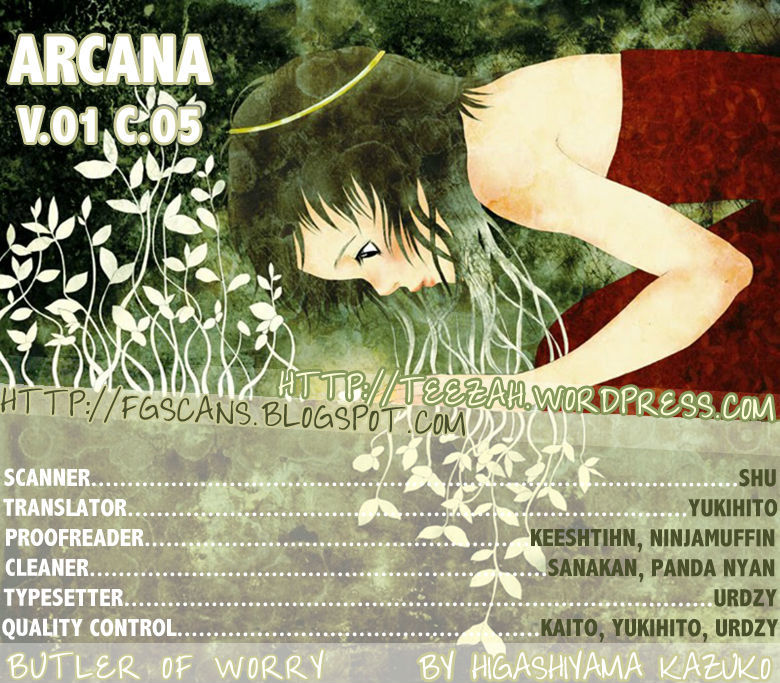 Arcana (Anthology) - Vol.01 Chapter 5 : Butler Of Worry  (Higashiyama Kazuko )