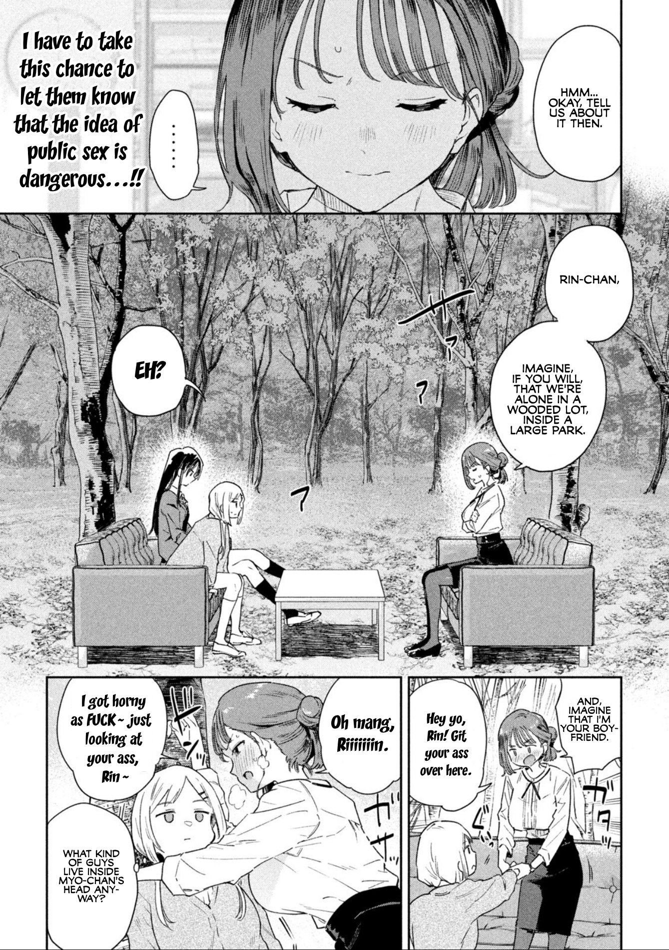 Miyo-Chan Sensei Said So - Chapter 1: The Etiquette Regarding Outdoor Sex