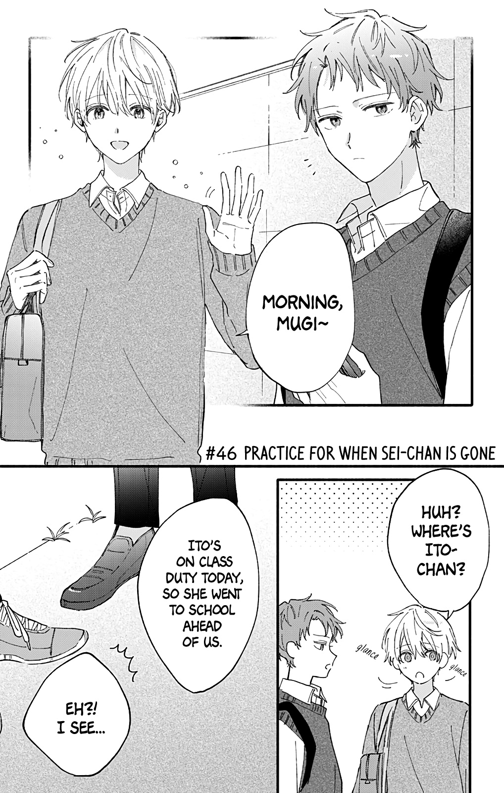 Sei-Chan, Your Love Is Too Much! - Vol.13 Chapter 46: Practice For When Sei-Chan Is Gone