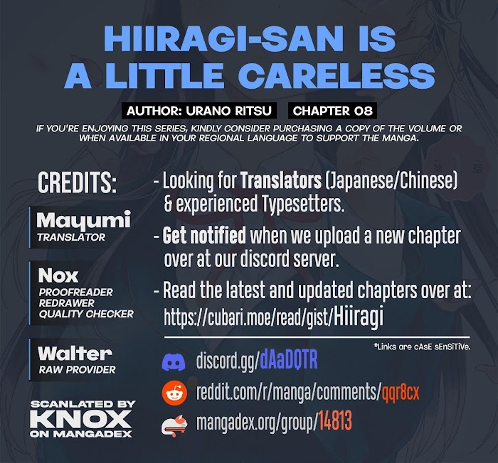 Hiiragi-San Is A Little Careless - Chapter 8