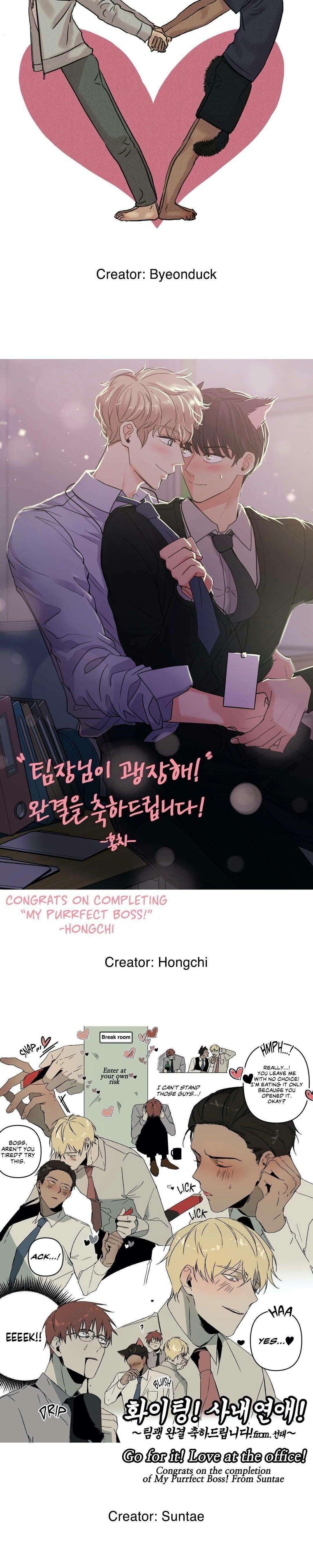 My Purrfect Boss! - Chapter 38.5 : Chapter 38.5 : Creator's Note