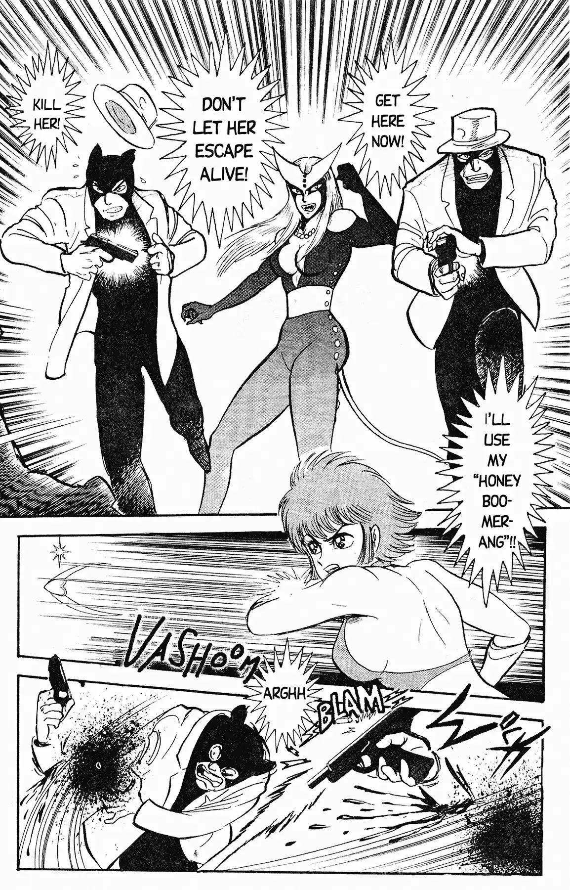 Cutey Honey '90 - Chapter 5: Vs. Panther Cobra (Part 2) & Vs. Sister Jill I (Part 1)