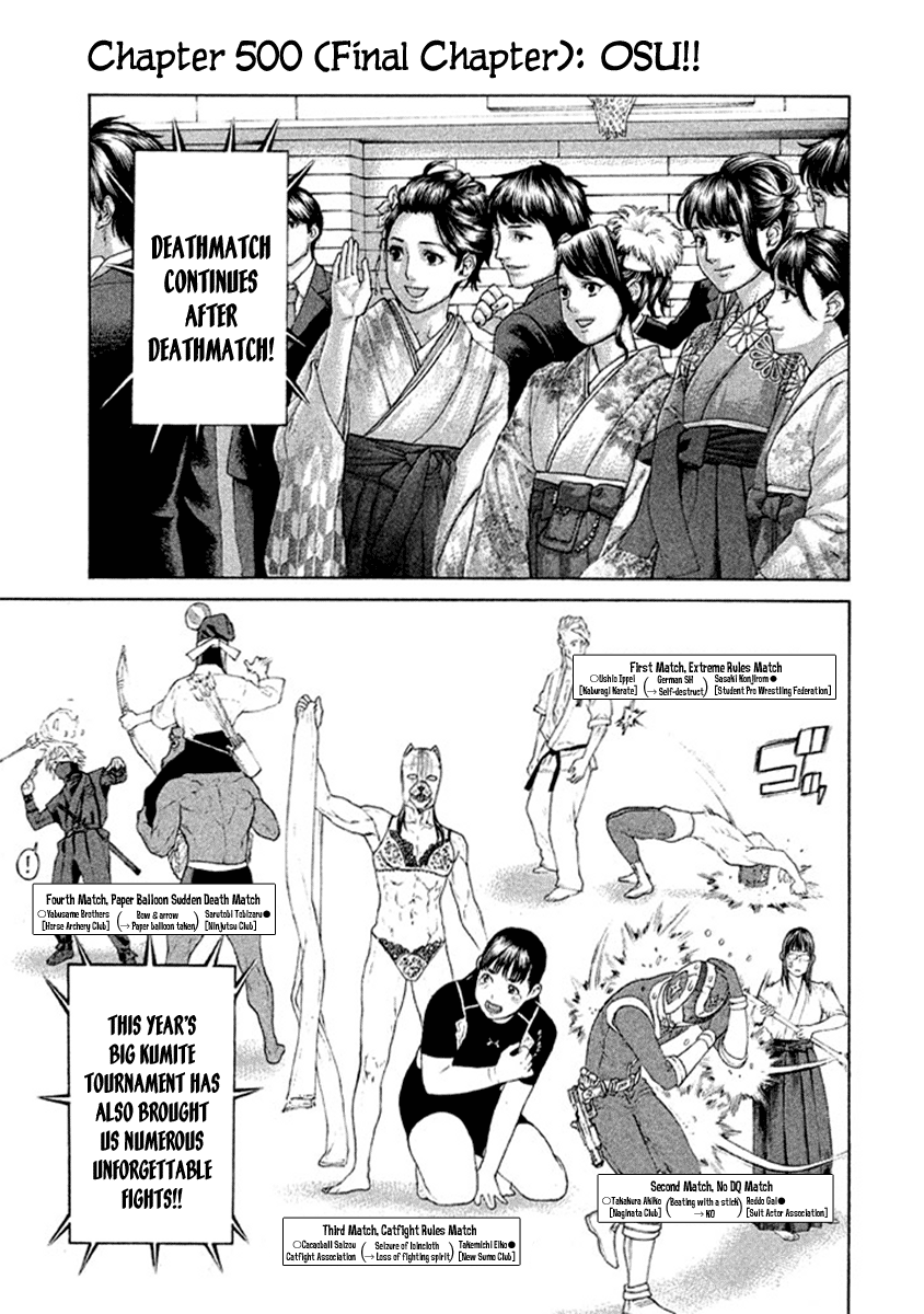 Karate Shoukoushi Kohinata Minoru - Chapter 500: Osu!!