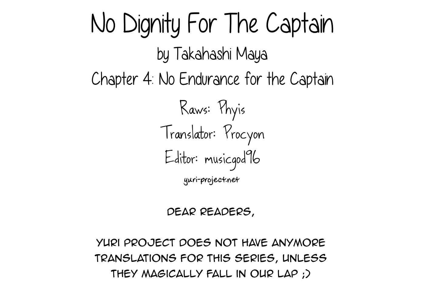 Buchou Ni Igen Wa Arimasen - Chapter 4: No Endurance For The Captain