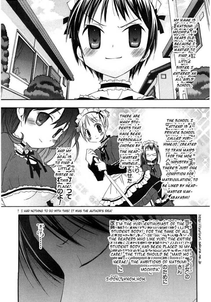 Maid Wo Nerae! - Vol.1 Chapter 2 : Sorry For Saying Something Like "Oho! I Want To Make A Yurimanga!...