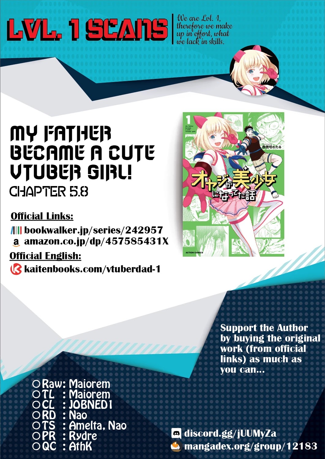 My Father Became A Cute Vtuber Girl! - Chapter 5.8: Assimulation Episode