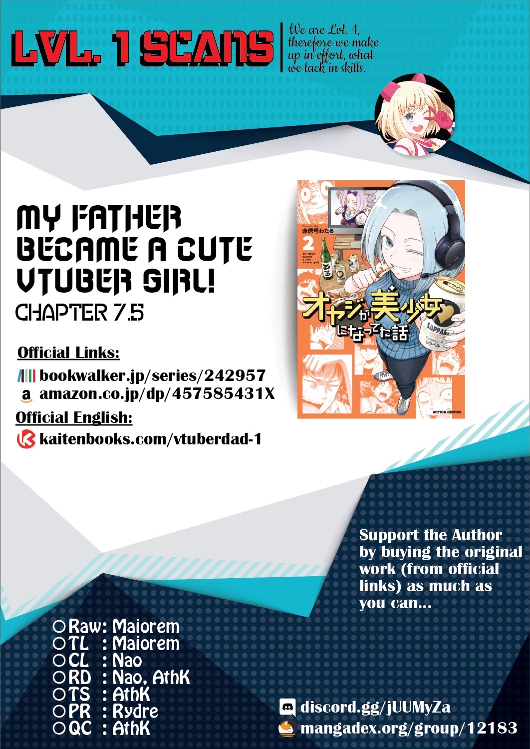 My Father Became A Cute Vtuber Girl! - Chapter 7.5