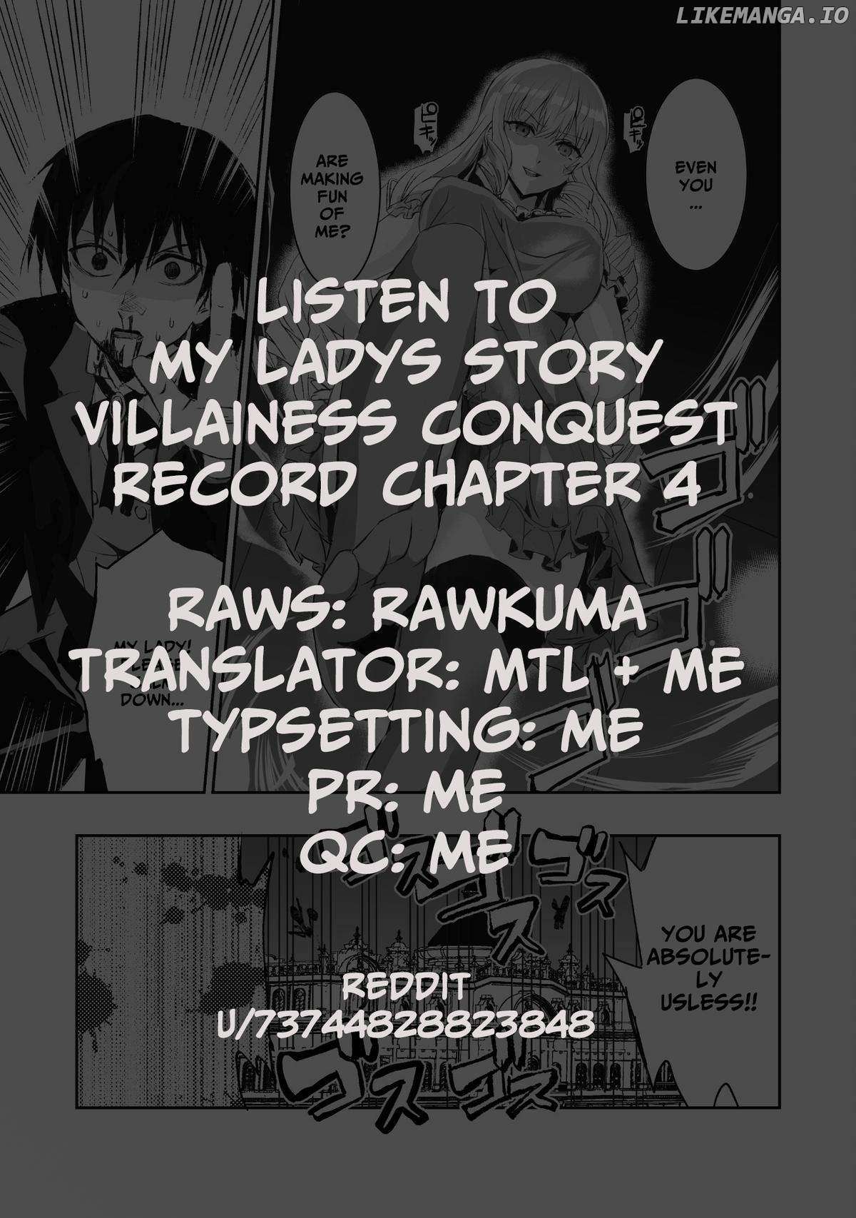 Listen To My Lady's Story ―Villainess Conquest Record― - Chapter 4