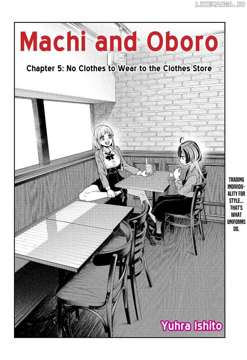 Machi And Oboro - Chapter 5