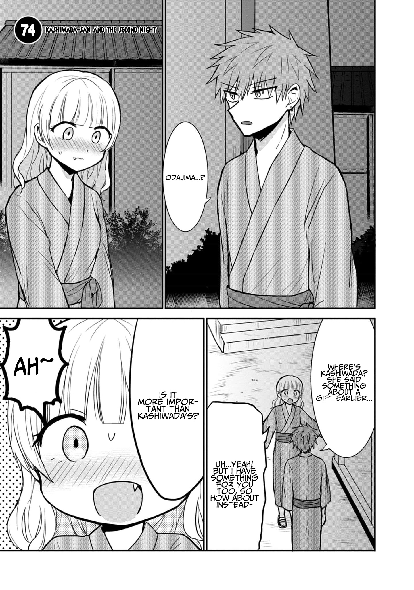 Expressionless Kashiwada-San And Emotional Oota-Kun - Vol.6 Chapter 74: Kashiwada-San And The Second Night