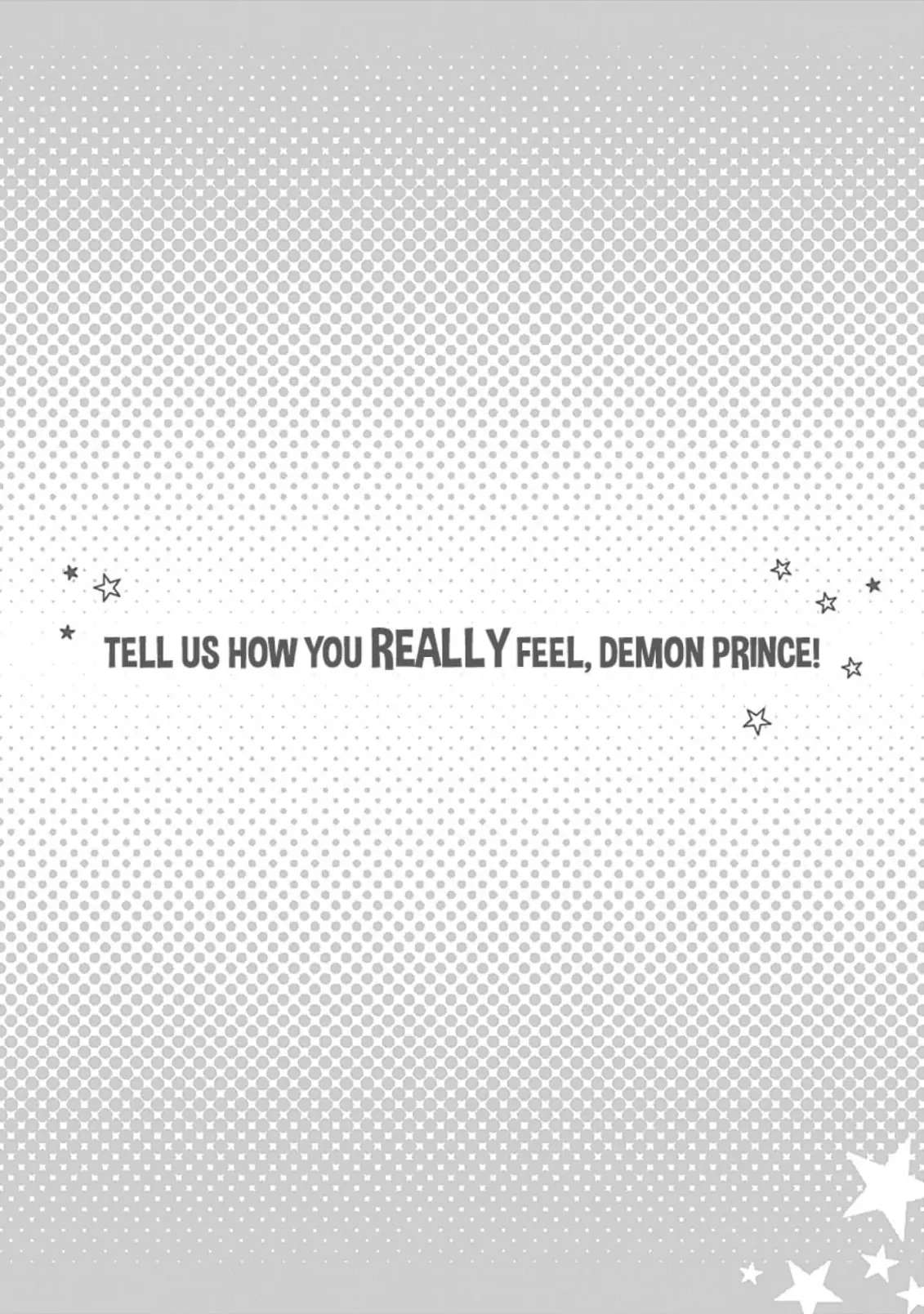 Tell Us How You Really Feel, Demon Prince! - Chapter 1