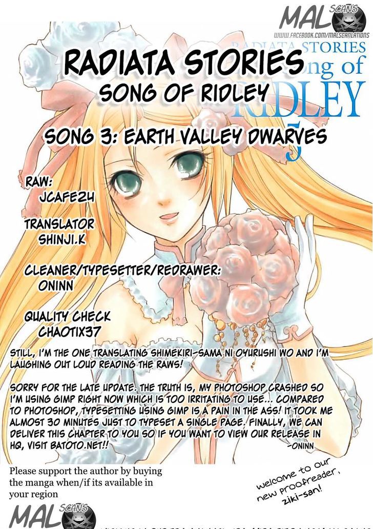 Radiata Stories - The Song Of Ridley - Vol.1 Chapter 3 : Earth Valley Dwarves