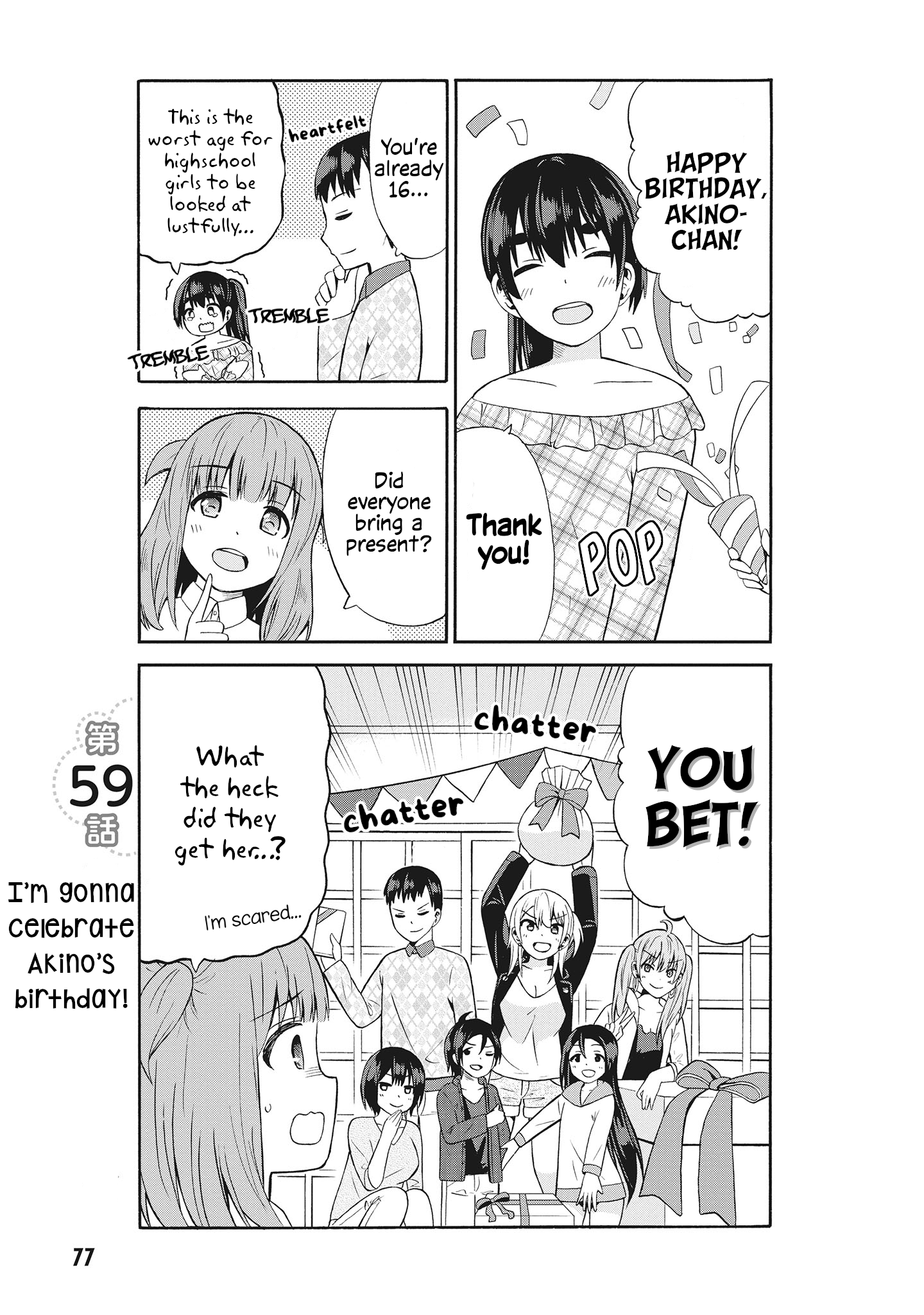 Usami-San Ha Kamawaretai! - Vol.4 Chapter 59: I'm Gonna Celebrate Akino's Birthday!