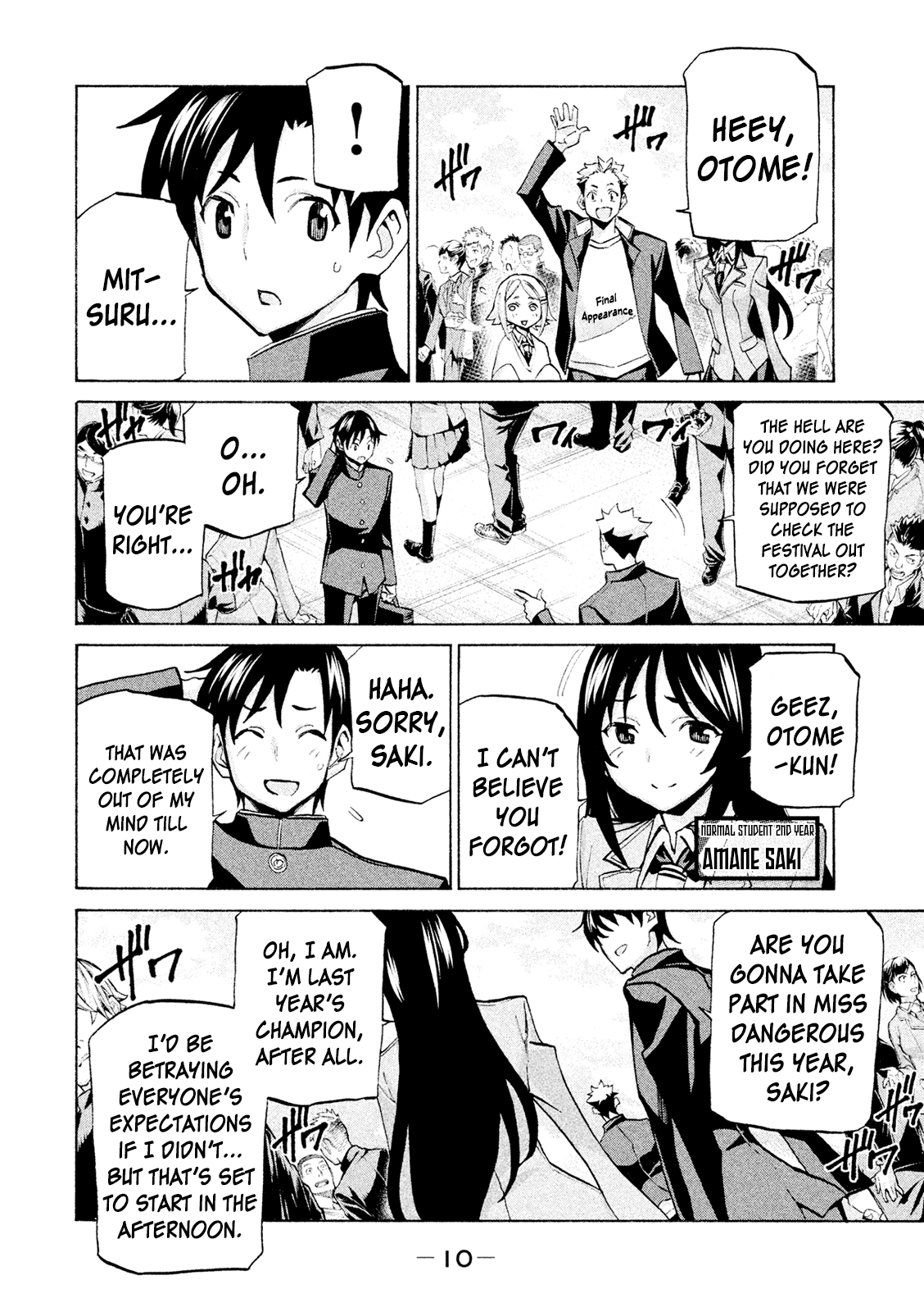 Sentou Hakai Gakuen Dangerosu - Chapter 37: Kibousaki School Festival