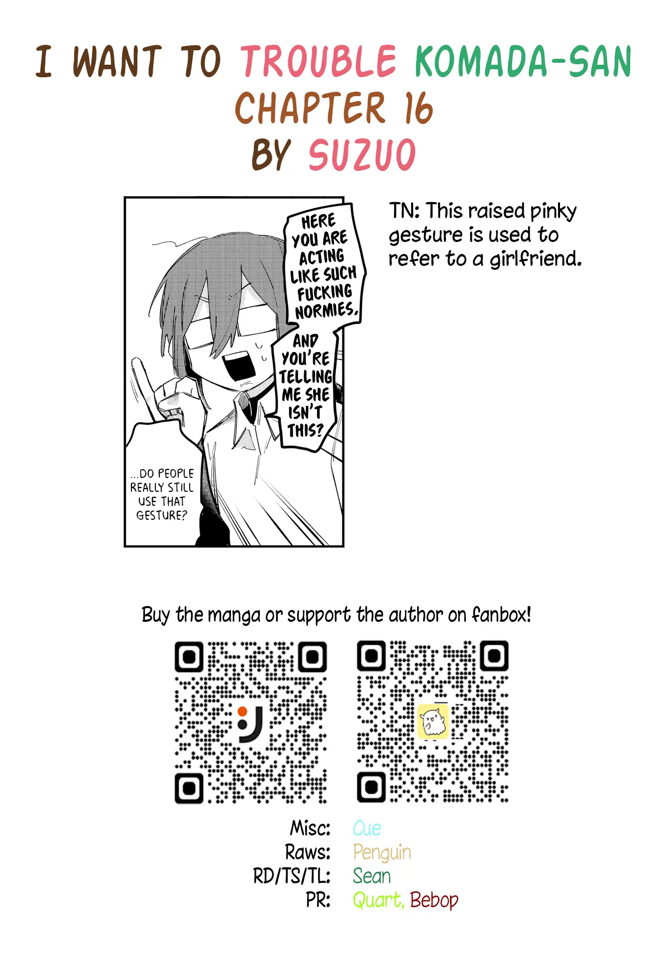 I Want To Trouble Komada-San - Vol.2 Chapter 16: I Want To Confess To Komada-San