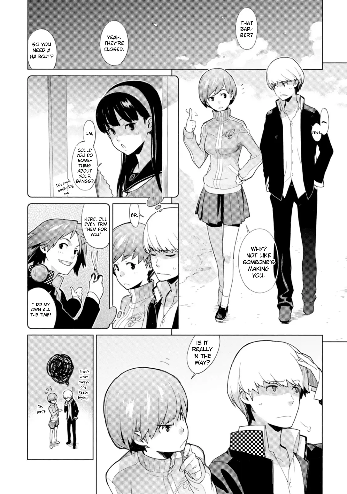 Persona 4 Dengeki Comic Anthology - Vol.1 Chapter 2: Come, Barber Tomoe! (Yukimi)