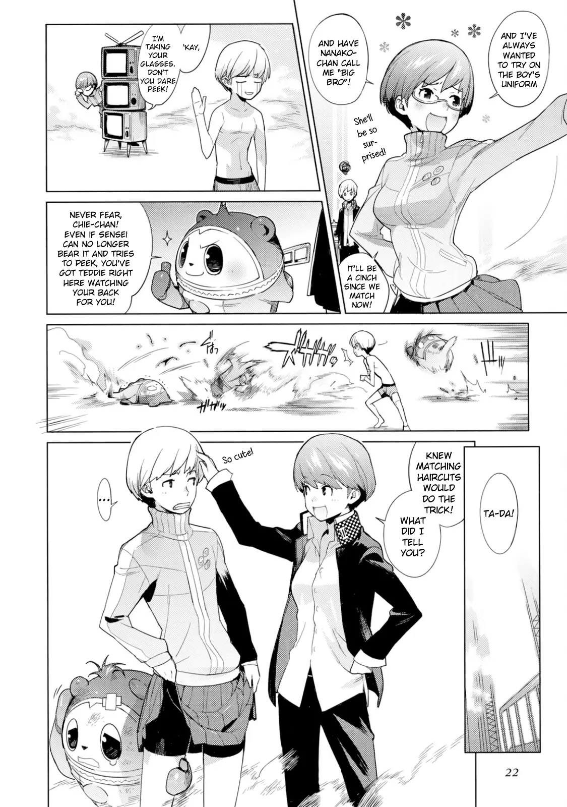 Persona 4 Dengeki Comic Anthology - Vol.1 Chapter 2: Come, Barber Tomoe! (Yukimi)