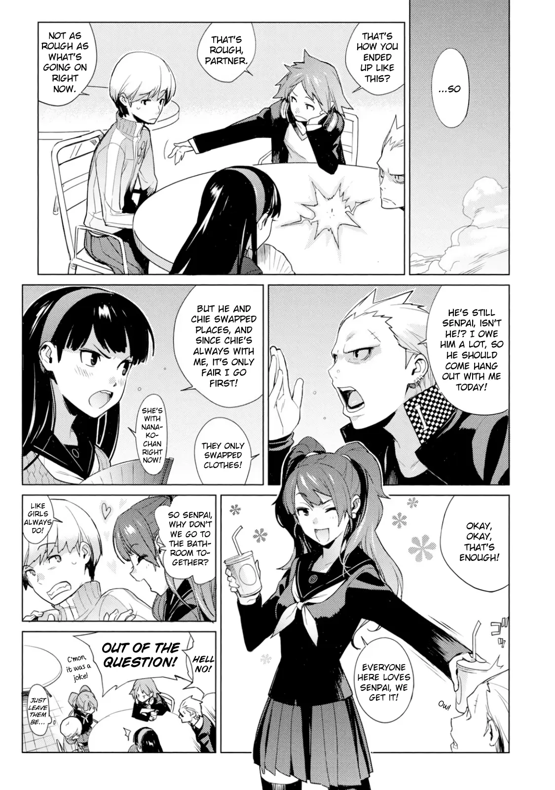 Persona 4 Dengeki Comic Anthology - Vol.1 Chapter 2: Come, Barber Tomoe! (Yukimi)