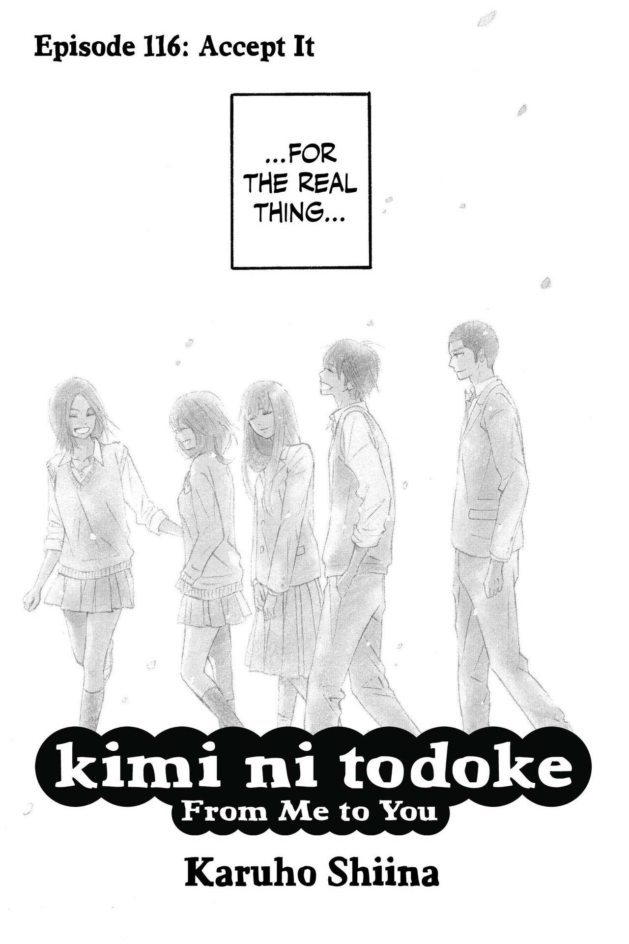 Kimi Ni Todoke - Vol.29 Chapter 116: Accept It