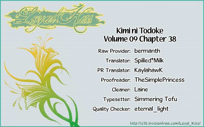 Kimi Ni Todoke - Vol.9 Chapter 38 : Reaching