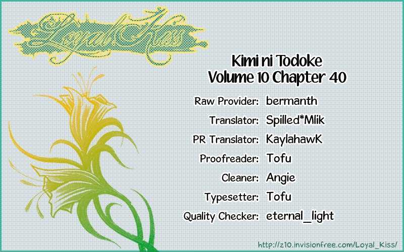 Kimi Ni Todoke - Vol.10 Chapter 40 : From Here