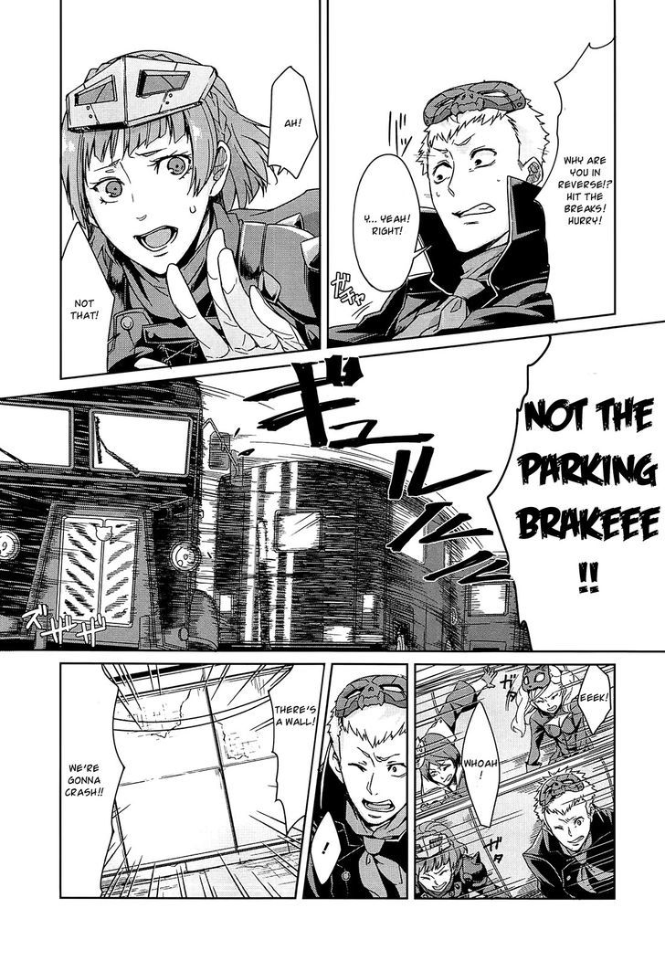 Persona 4 The Golden Adachi Touru Comic Anthology - Vol.1 Chapter 4 : The Thieves  Driving Battle!