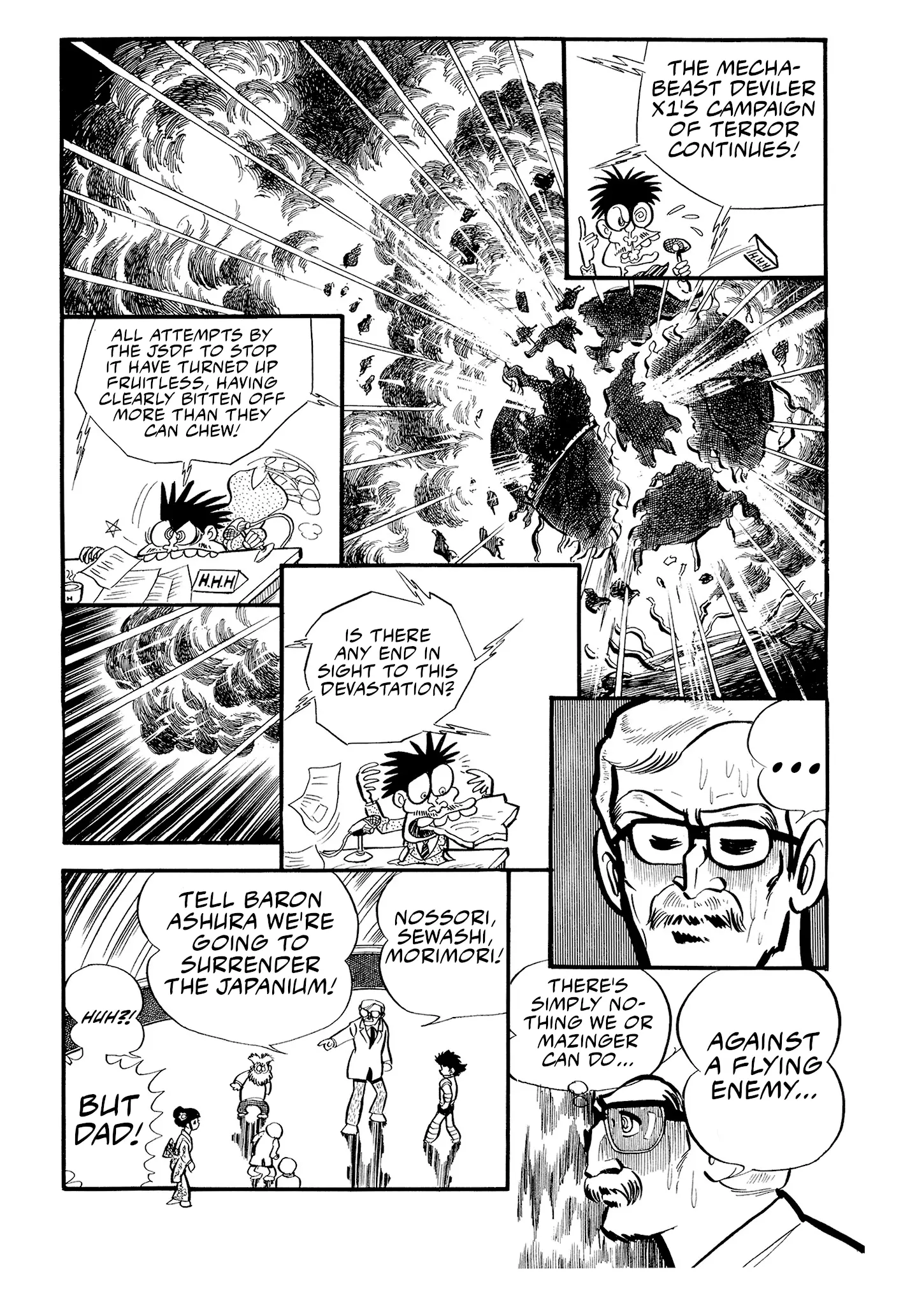 Mazinger Z - Vol.1 Chapter 5: The Flying Demon, Deviler X1!