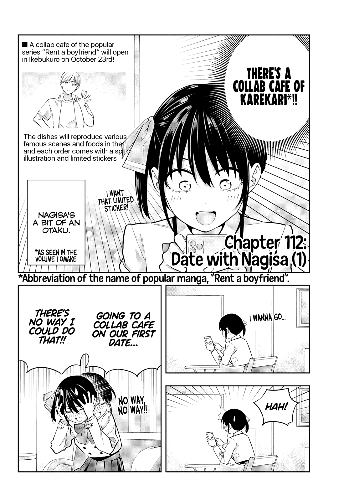 Kanojo Mo Kanojo - Chapter 112: Date With Nagisa (1)