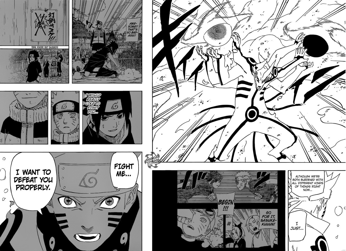 Naruto - Vol.72 Chapter 696 : Naruto And Sasuke (3)