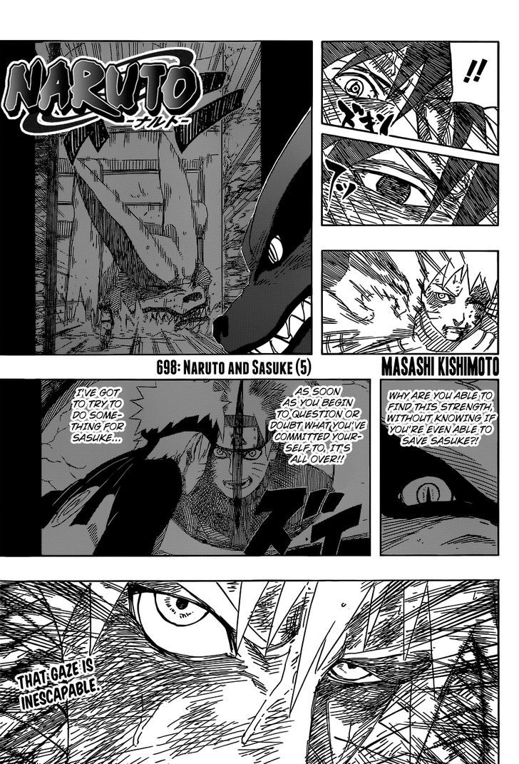 Naruto - Vol.72 Chapter 698 : Naruto And Sasuke (5)