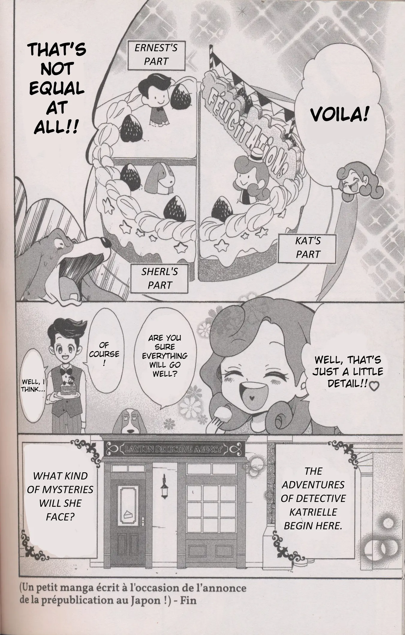 Layton Mystery Tanteisha: Katri No Nazotoki File - Vol.1 Chapter 4.85: Pre-Publication Announcement