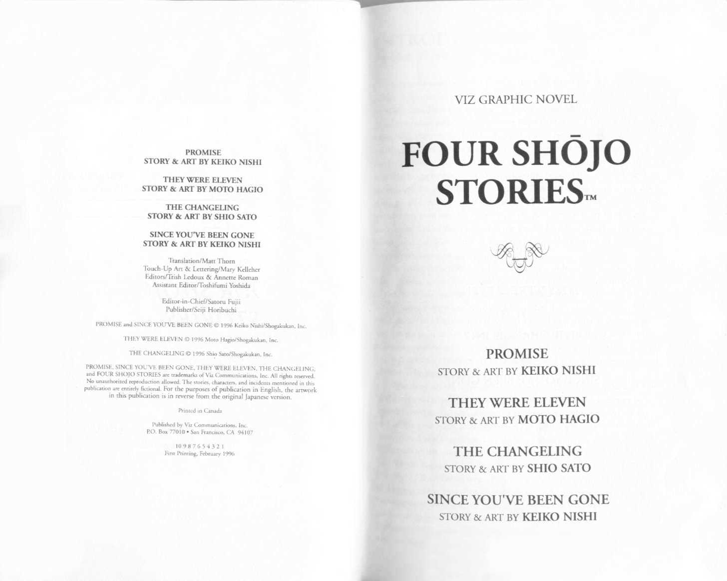 Four Shoujo Stories - Vol.1 Chapter 1 : Promise