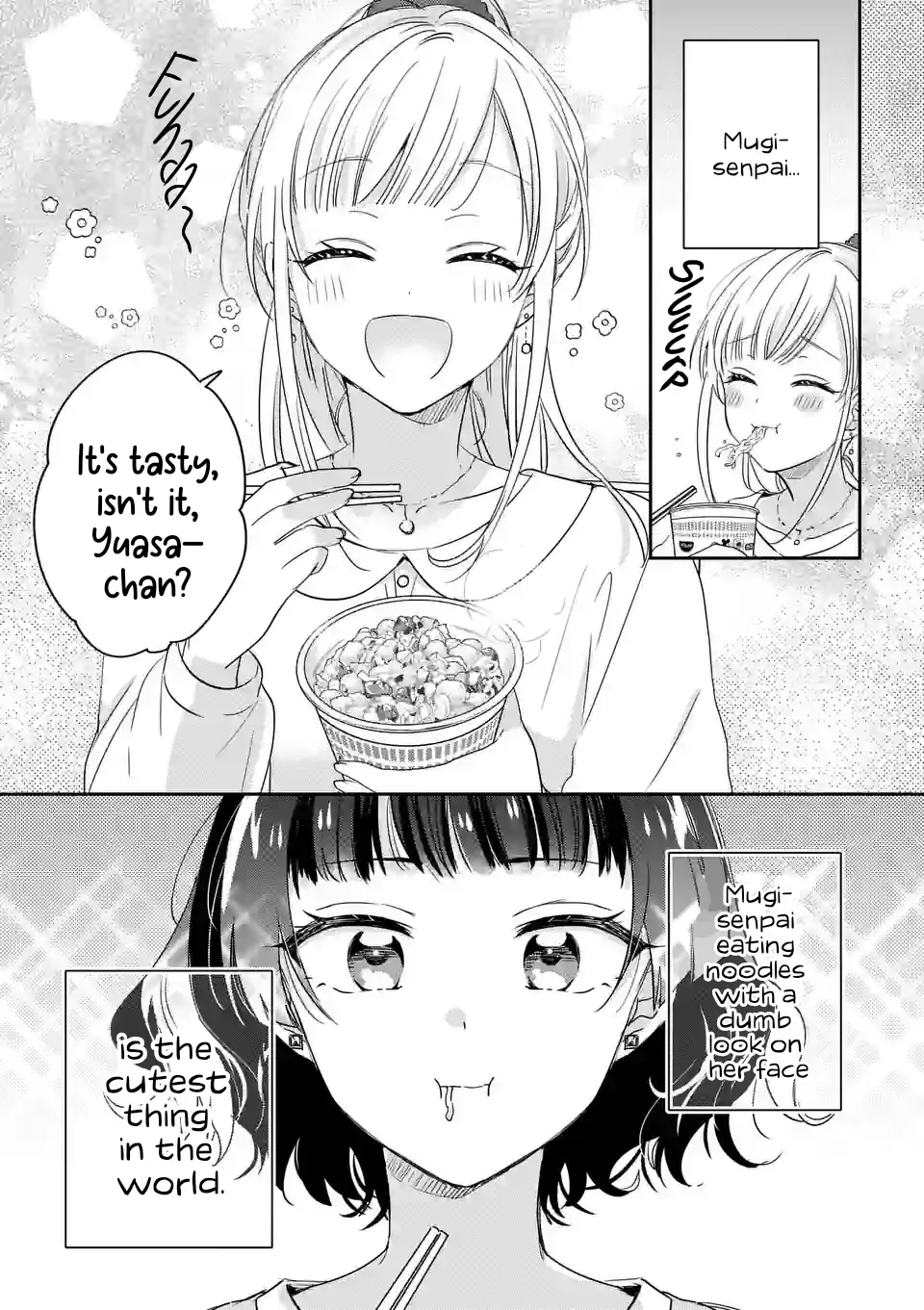 3-Pun Matte Mugi-Senpai - Vol.1 Chapter 1: Love, Research, And Cup Noodle