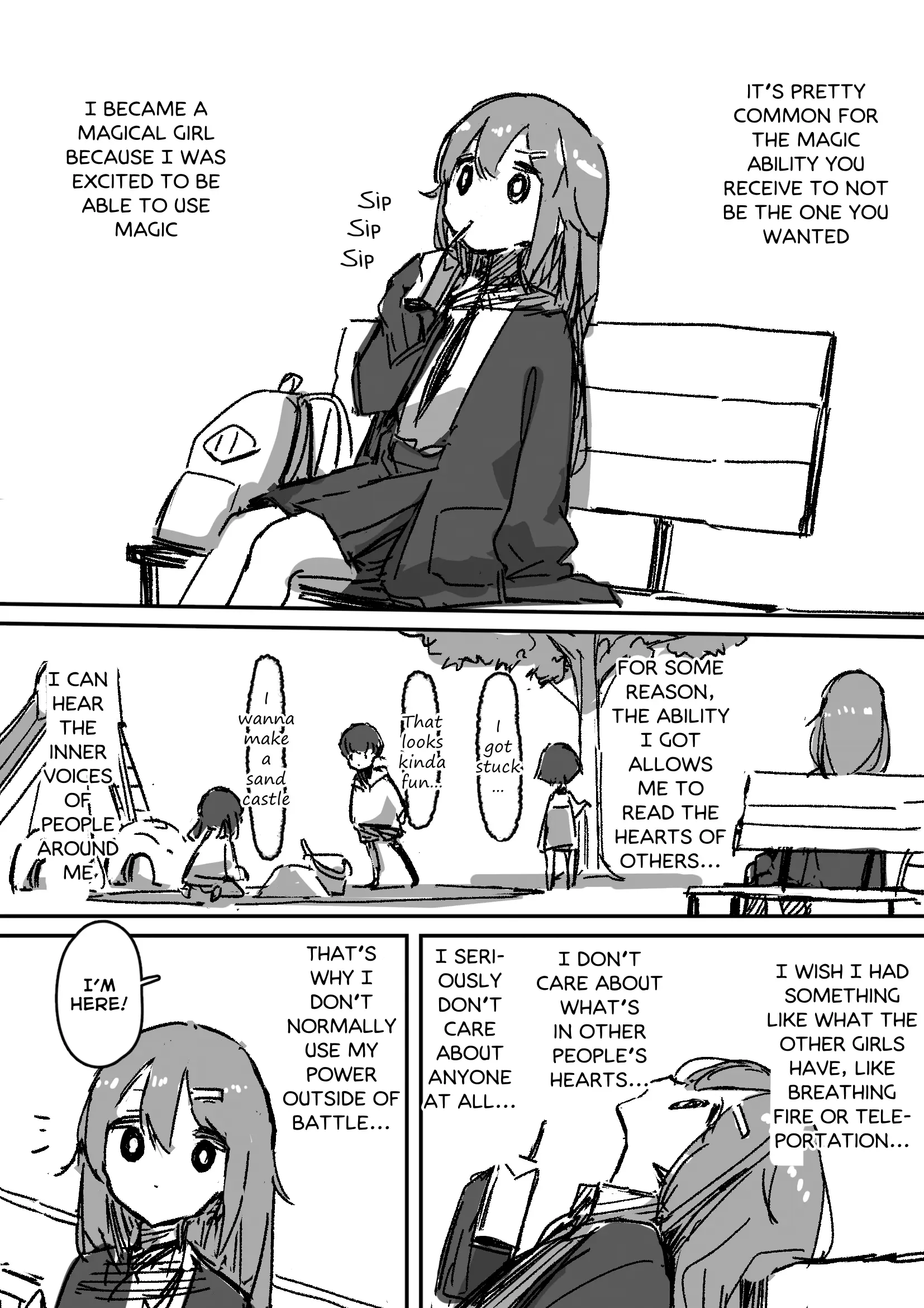 Yande Kita Mahou Shoujo No Nichijou - Chapter 3: The Painful Observations Of The Mind Reading Magical Girl...