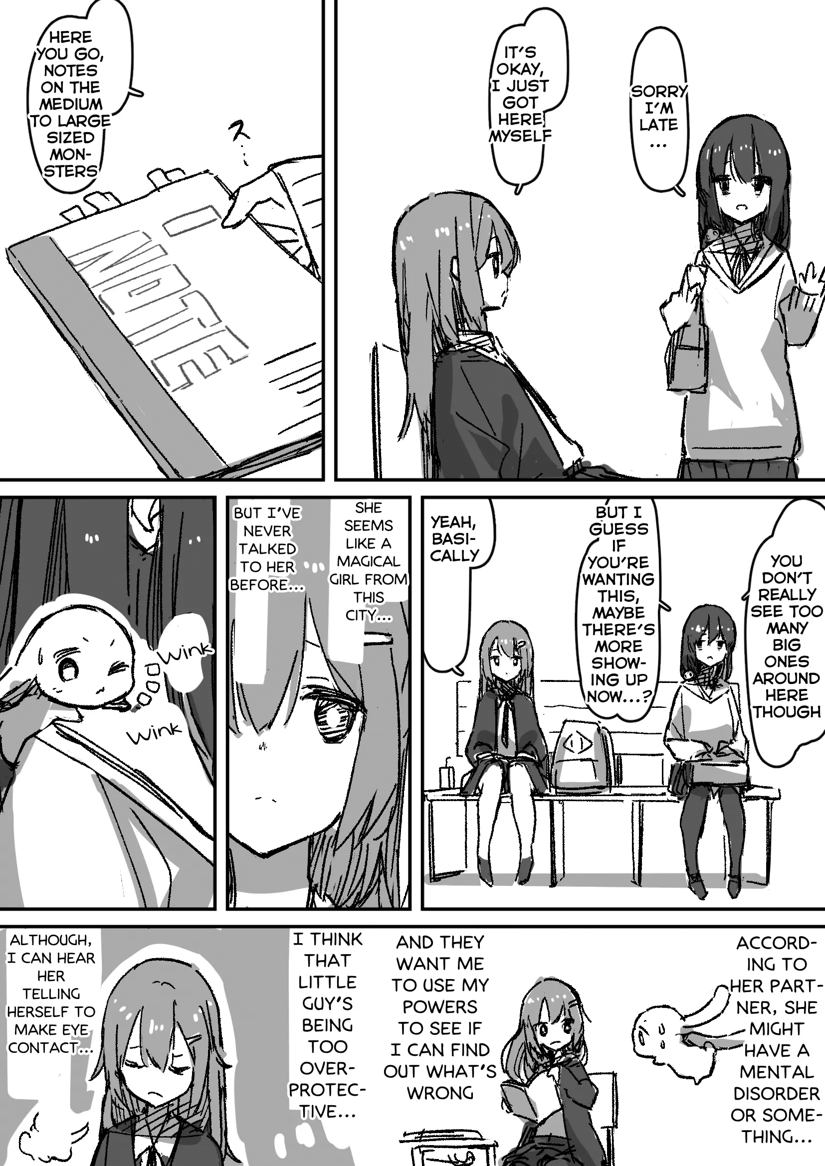 Yande Kita Mahou Shoujo No Nichijou - Chapter 3: The Painful Observations Of The Mind Reading Magical Girl...