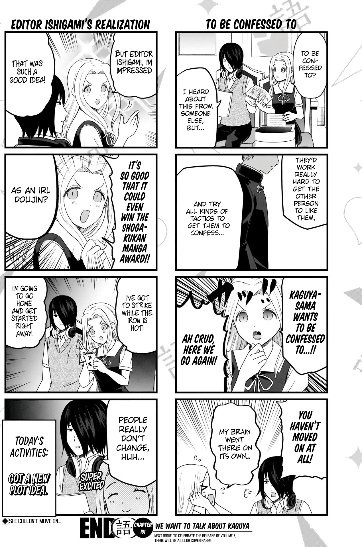 Kaguya-Sama Wo Kataritai - Chapter 191: We Want To Talk About Moving On From Irl Doujins