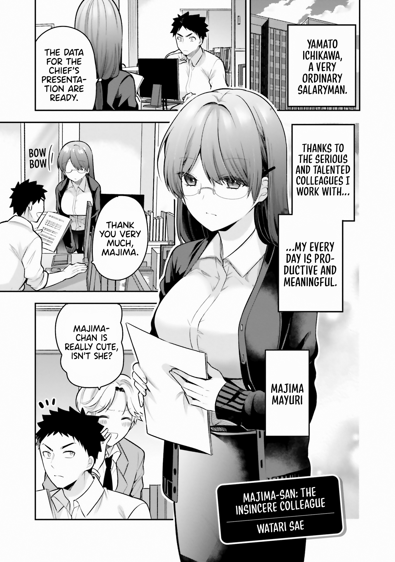 Boku No Kanojo Ga Kyonyuu Dattara. Oppai Anthology Comic - Chapter 3: Majima-San: The Insincere Colleague - Watari Sae