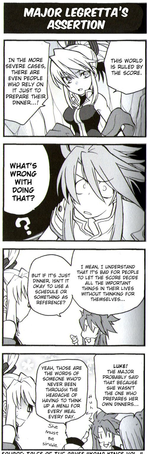 Tales Of The Abyss 4Koma Kings - Chapter 50 : V4 Major Legretta's Assertion