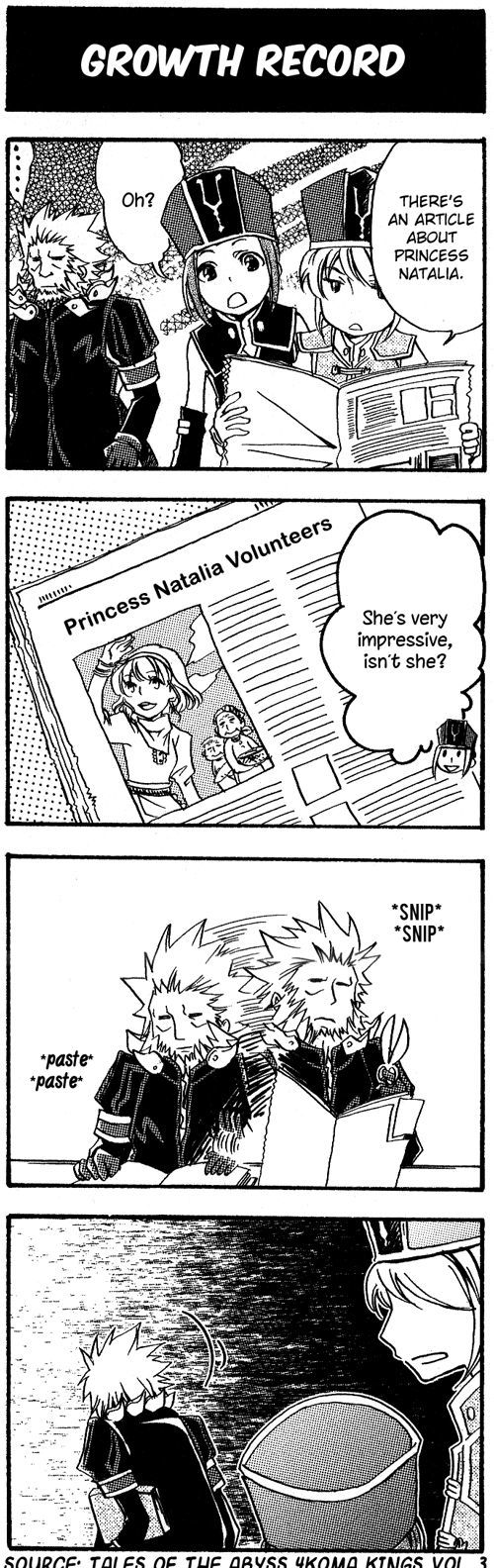 Tales Of The Abyss 4Koma Kings - Chapter 86 : V3 Growth Record